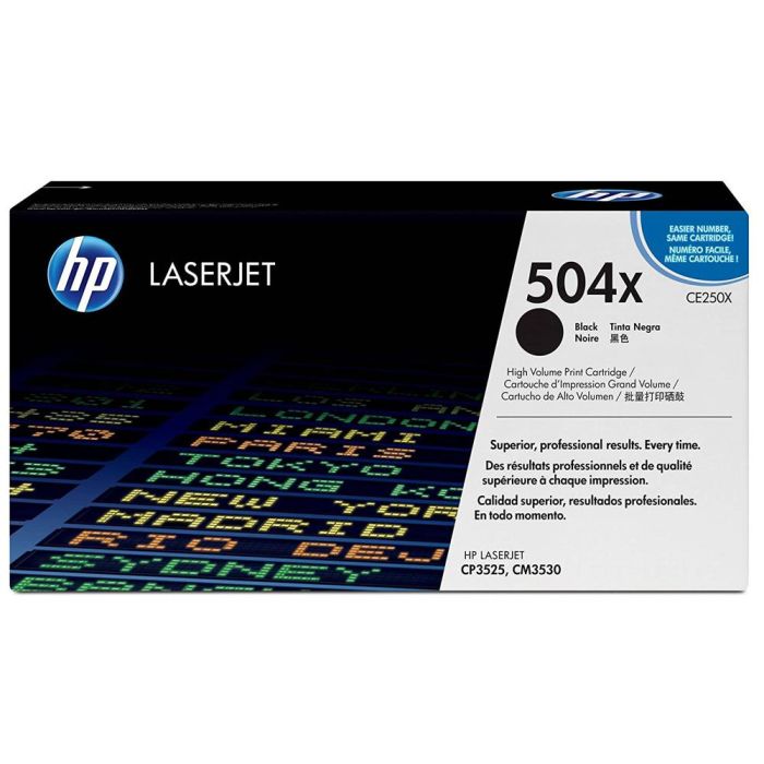 HP 504X Toner HP504X Negro (CE250X) 1