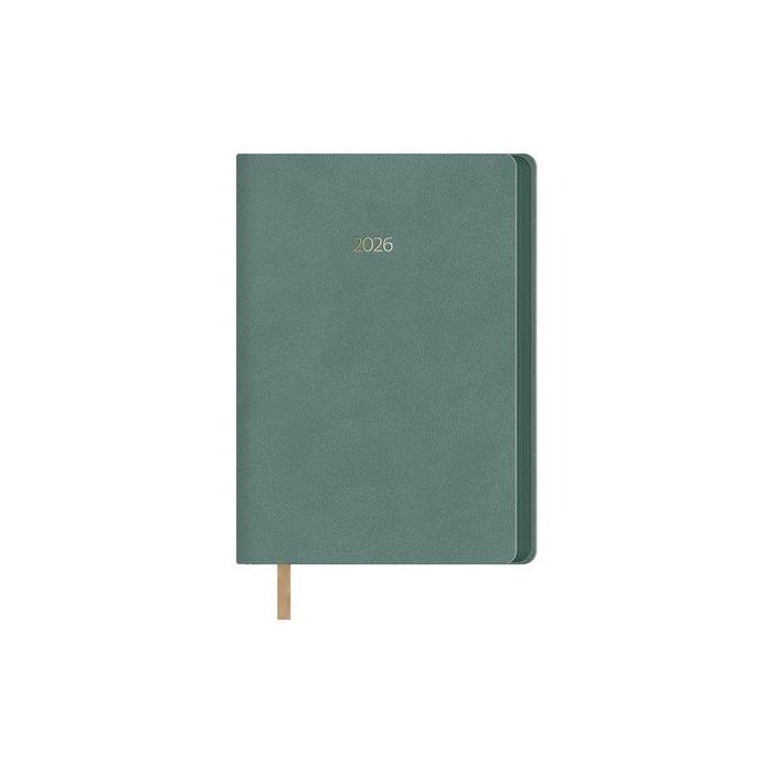 Agenda Anual (2026) Dohe Hanoi Cosida Tapa Extra Polipiel 140X200 D/P Verde