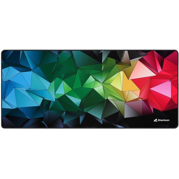 Sharkoon SKILLER SGP30 Alfombrilla de ratón para juegos grande, multicolor, con base antideslizante para máxima precisión y espacio para periféricos.
