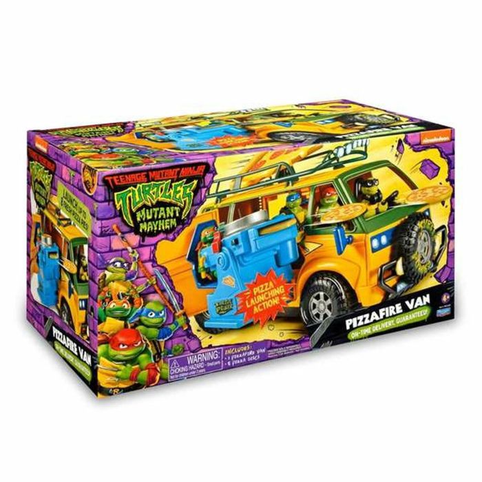 Vehiculo pizza van tortugas ninja. la furgoneta! espacio para 4 tortugas. aprieta la piza y lanzala!38x20 cm 4 Vehiculo pizza van tortugas ninja. la furgoneta! espacio para 4 tortugas. aprieta la piza y lanzala!38x20 cm 4