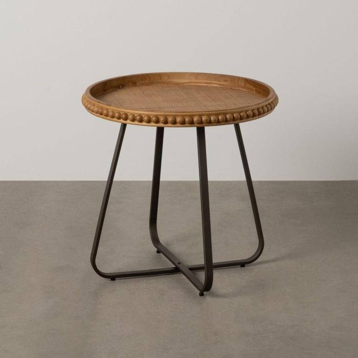 Mesa auxiliar Negro Natural 62 x 62 x 61,5 cm