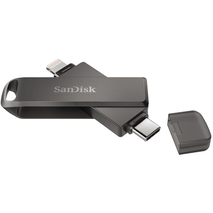 SanDisk iXpand Luxe Duo USB 3.1 USB-C / Apple Lightning 128GB - Pendrive Negro 2
