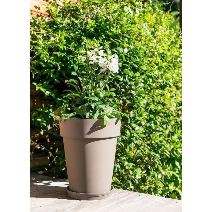 EDA AUC3086960211479 Maceta Garrón Toscano a Mitad de Camino Taupe Ø44x53cm 50L 3