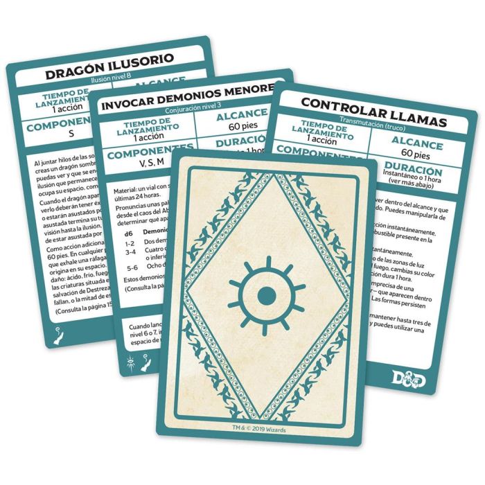 D&D: Cartas de conjuros: Guía del Xanathar 1 D&D: Cartas de conjuros: Guía del Xanathar 1