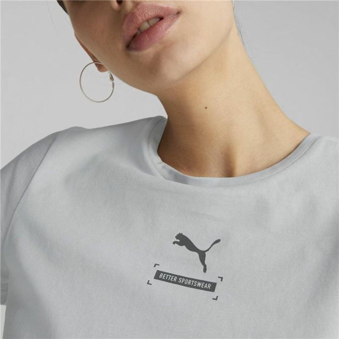 Camiseta de Manga Corta Mujer Puma Better Gris 4 Camiseta de Manga Corta Mujer Puma Better Gris 4