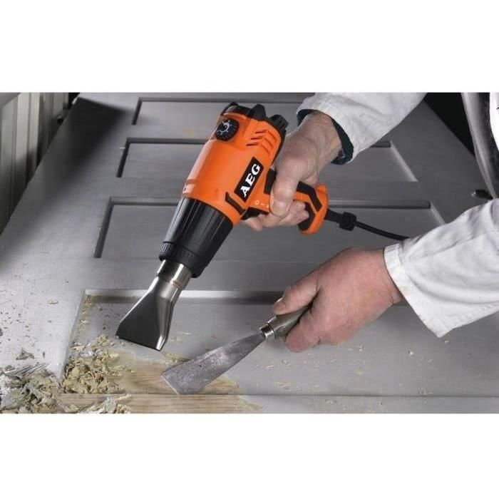 AEG POWERTOOLS Stripper 2000W, 90 ° a 600 ° C, caja + 3 boquillas 3 AEG POWERTOOLS Stripper 2000W, 90 ° a 600 ° C, caja + 3 boquillas 3