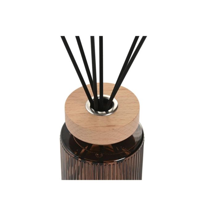 DKD Home Decor Ambientador Mikado Item Home Ambar Negro 8 x 24 x 8 cm Aroma Shangri-la 200 ml 1