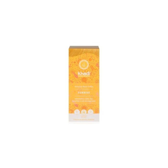 KHADI Tinte Herbal Color Amanecer-Miel (Sunrise) 100g – Rubio Miel Ecológico, para brillo y volumen, 100% vegetal