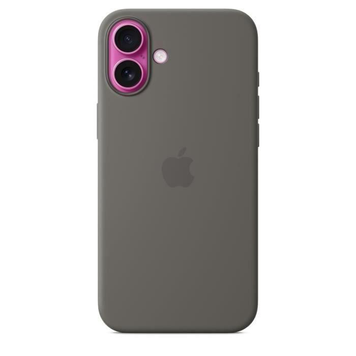 APPLE iPhone 16 Plus - Funda de Silicona con MagSafe - Gris Piedra 2 APPLE iPhone 16 Plus - Funda de Silicona con MagSafe - Gris Piedra 2