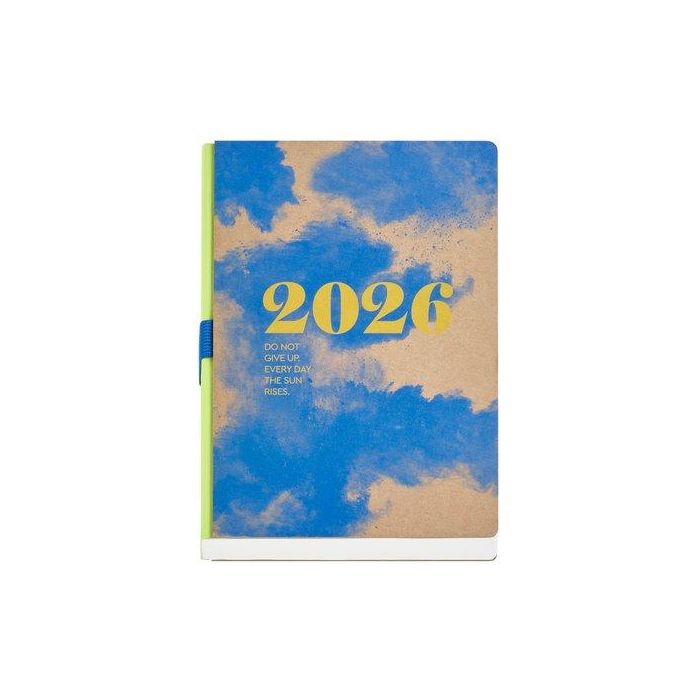 Agenda Anual (2026) Miquelrius Trends Back To Basics Kraft Cosida Tapa Dura Plus 155X213 S/V Nubes