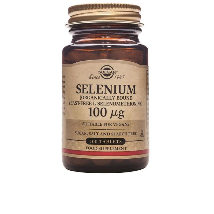 Solgar Selenio 100 µg 100 Comprimidos - Suplemento para Cabello, Uñas e Inmunidad
