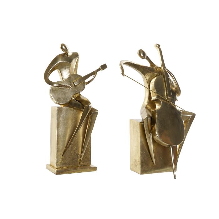 Figura Glam DKD Home Decor Dorado 18 x 45 x 31 cm (2 Unidades)