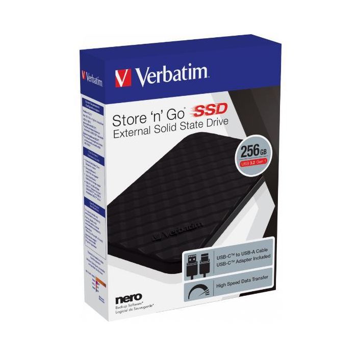 Disco Duro Externo Verbatim Store 'n' Go 2,5" 256 GB