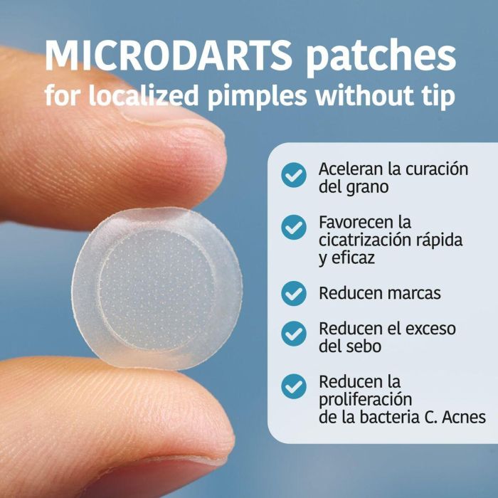 Iroha Parches Microdardos Ácido Salicílico para Granos sin Cabeza 12 u 3