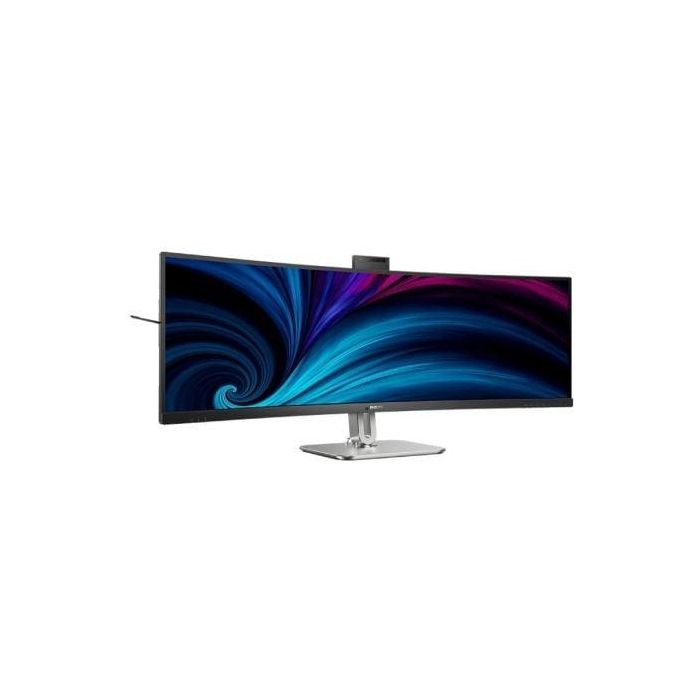 Monitor Profesional Ultraparonámico Curvo Philips 49B2U6900CH 48.8"/ Dual QHD/ Multimedia/ Regulable en altura/ Webcam/ Negro 1