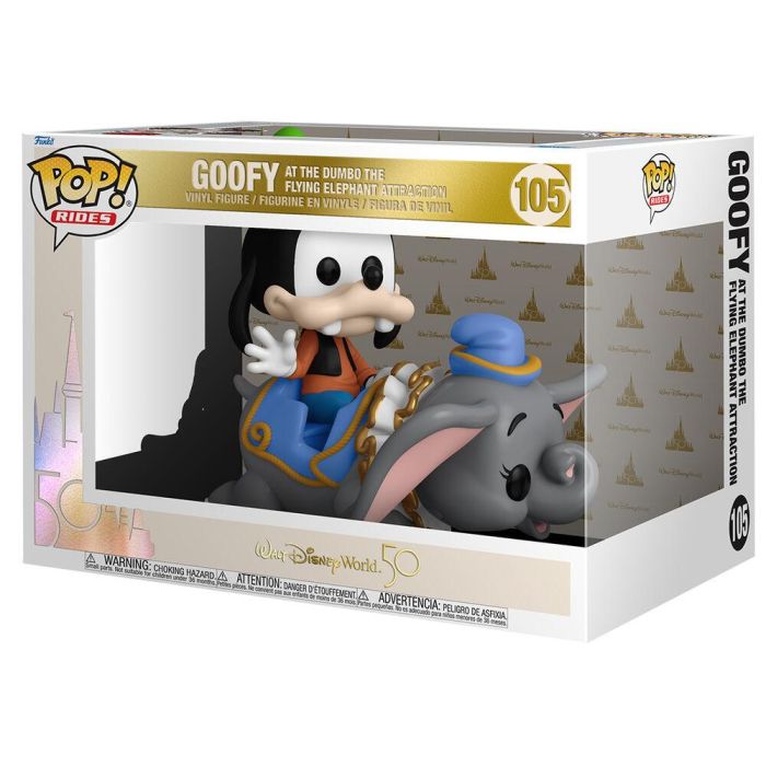 Funko Pop Ride Disney Goofy y Dumbo 50 Aniversario Vinilo 15cm 2