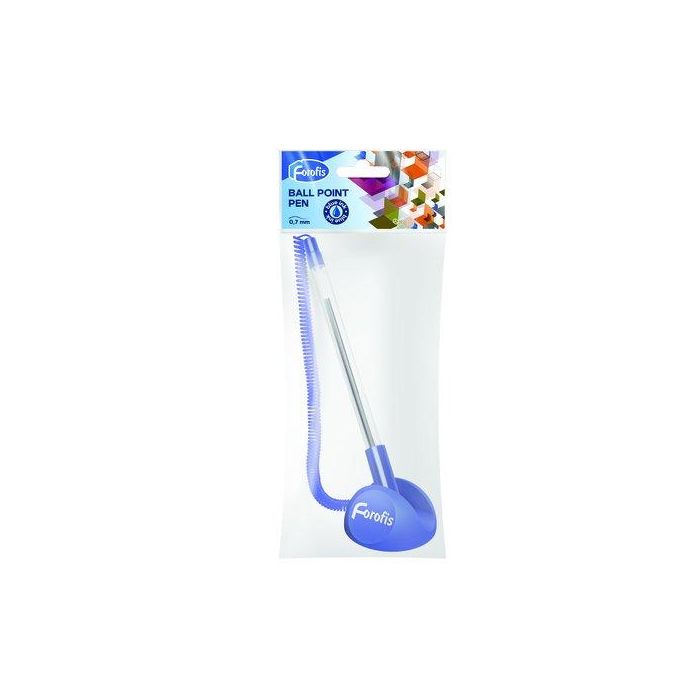 Boligrafo Forofis Con Peana Adhesiva Azul 50 unidades