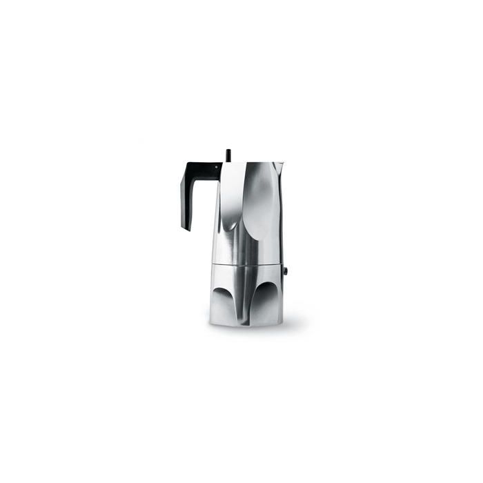 Alessi MT18/6 Cafetera Ossidiana 6 Tazas en Aluminio Fundido Alessi MT18/6 Cafetera Ossidiana 6 Tazas en Aluminio Fundido
