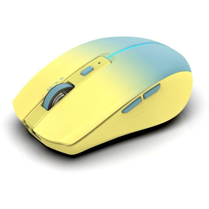 INCA Maus IWM-511RS 1600 DPI,Wrls & BT,6D Taste, Gelb 1