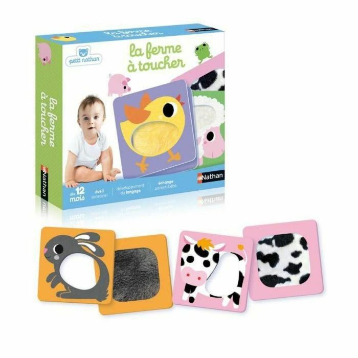 PETIT NATHAN The Touch Farm - Juego Sensorial Interactivo para Bebés +12 Meses: Explora Animales, Desarrolla Habilidades Motoras, Memoria y Asociación PETIT NATHAN The Touch Farm - Juego Sensorial Interactivo para Bebés +12 Meses: Explora Animales, Desarrolla Habilidades Motoras, Memoria y Asociación