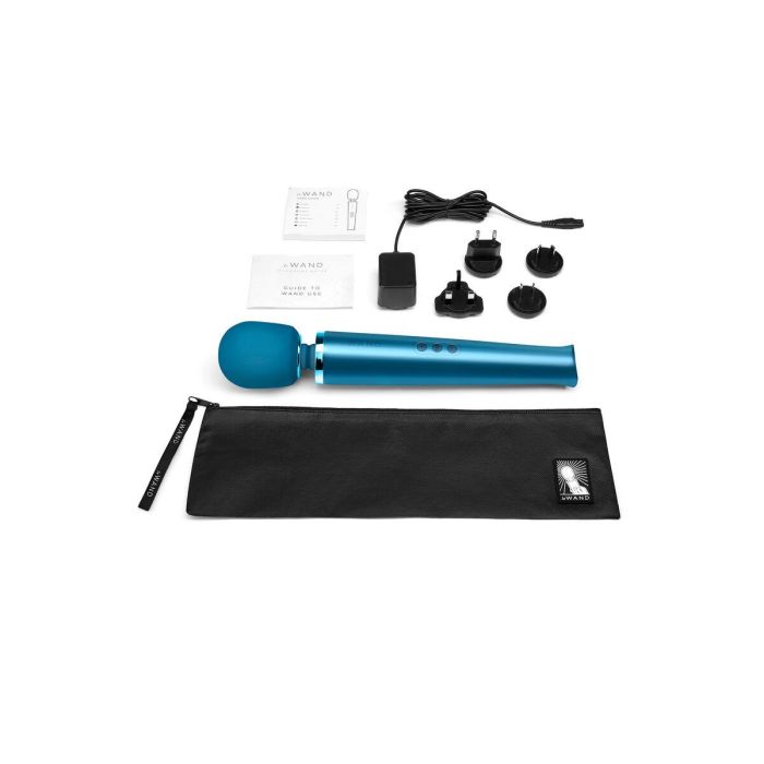 Varita Masajeadora Recargable Le Wand Pacific Blue Azul 7 Varita Masajeadora Recargable Le Wand Pacific Blue Azul 7
