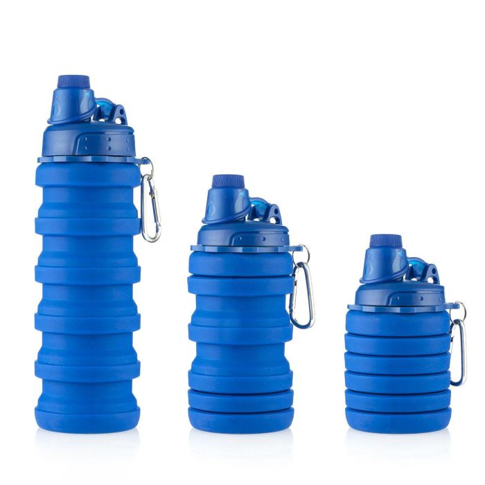 Botella Plegable de Silicona Bentle InnovaGoods 2 Botella Plegable de Silicona Bentle InnovaGoods 2