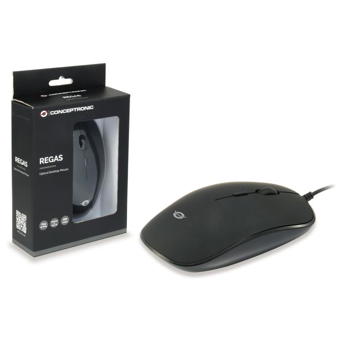 Conceptronic Ratón Óptico Regas01B USB 2.0, 1200 DPI, Agarre de Goma, Ambidiestro 5