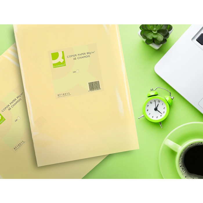Q-connect Papel Color DIN A3 80gr Champagne Paquete de 500 Hojas 5