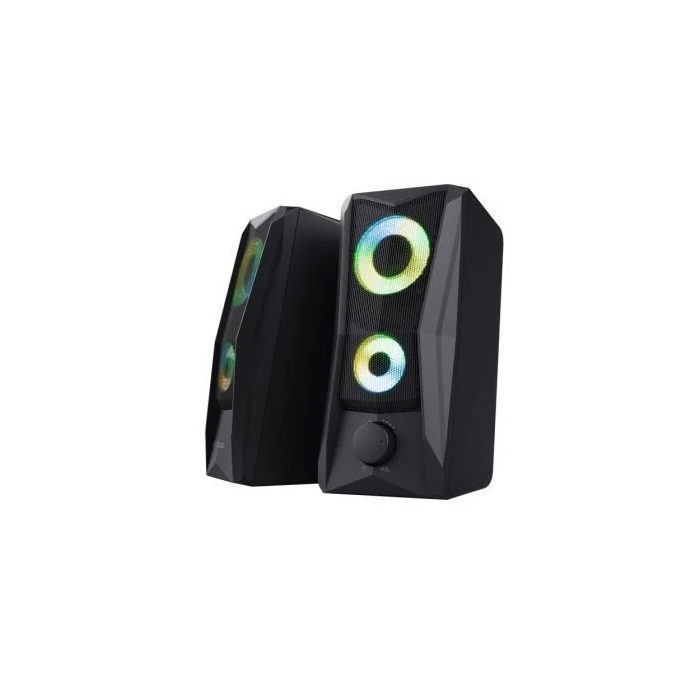Trust Gaming Altavoces 2.0 GXT 606 JAVV 12W Negros con LED RGB, Referencia 25108 2