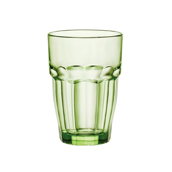 Bormioli Rocco Vaso Alto Rock Bar Vidrio Templado 37 cL Verde Apilable Apto Lavavajillas Bormioli Rocco Vaso Alto Rock Bar Vidrio Templado 37 cL Verde Apilable Apto Lavavajillas
