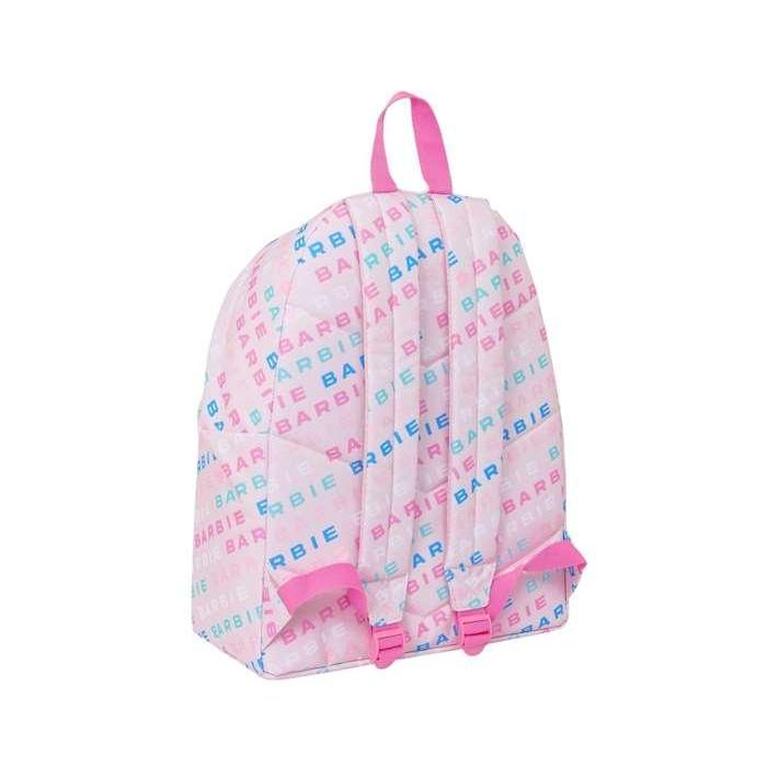 Mochila Escolar Barbie Logomania Rosa claro 33 x 42 x 15 cm 4 Mochila Escolar Barbie Logomania Rosa claro 33 x 42 x 15 cm 4