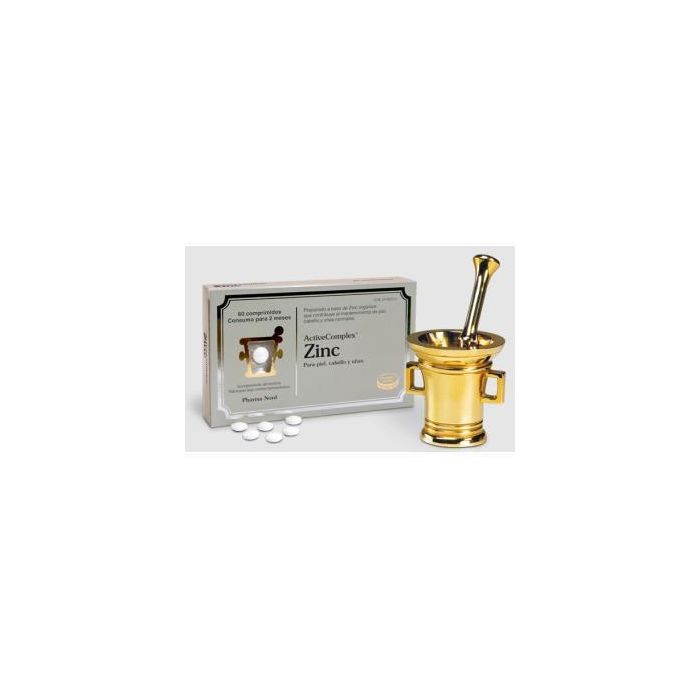 Pharma Nord ActiveComplex Zinc 60 Comprimidos para Piel, Uñas, Cabello y Sistema Inmunológico