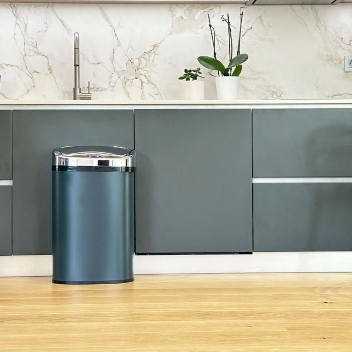 Kitchen Move Cubo de Basura Automático MAJESTIC para Cocina 58 L Acero Inoxidable Gris Mate con Reborde 5 Kitchen Move Cubo de Basura Automático MAJESTIC para Cocina 58 L Acero Inoxidable Gris Mate con Reborde 5