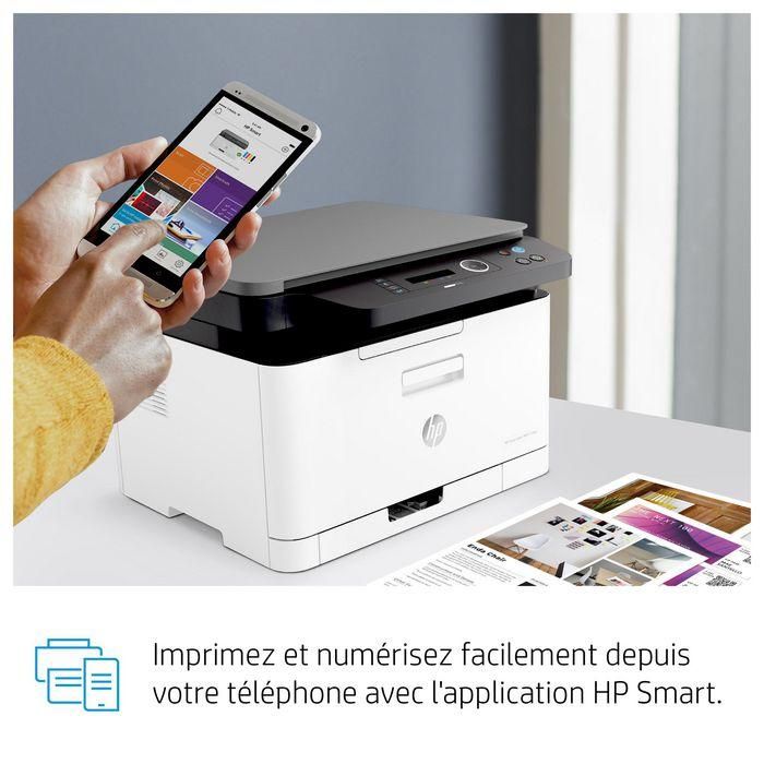 HP 178nw Impresora Multifunción Láser Color Wi-Fi, Compacta, Escanea, Copia, Imprime desde Móvil, Alta Calidad Color 16