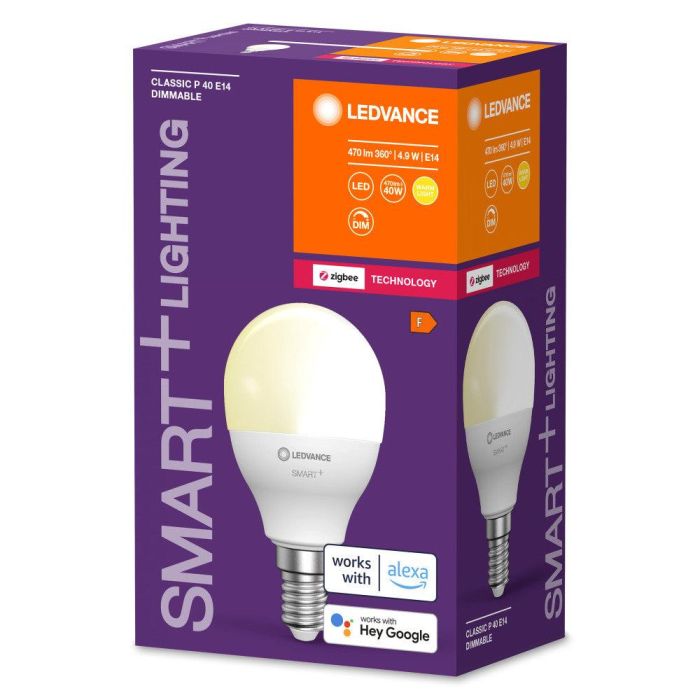 [LVE-4058075729100] Ledvance "SMART" Bombilla LED E14 4,9W 470Lm 2700K 200º IP20 Regulable 1