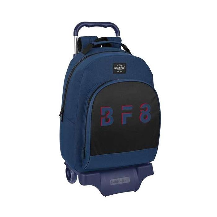 Mochila Escolar con Ruedas BlackFit8 Urban Negro Azul marino (32 x 42 x 15 cm) Mochila Escolar con Ruedas BlackFit8 Urban Negro Azul marino (32 x 42 x 15 cm)