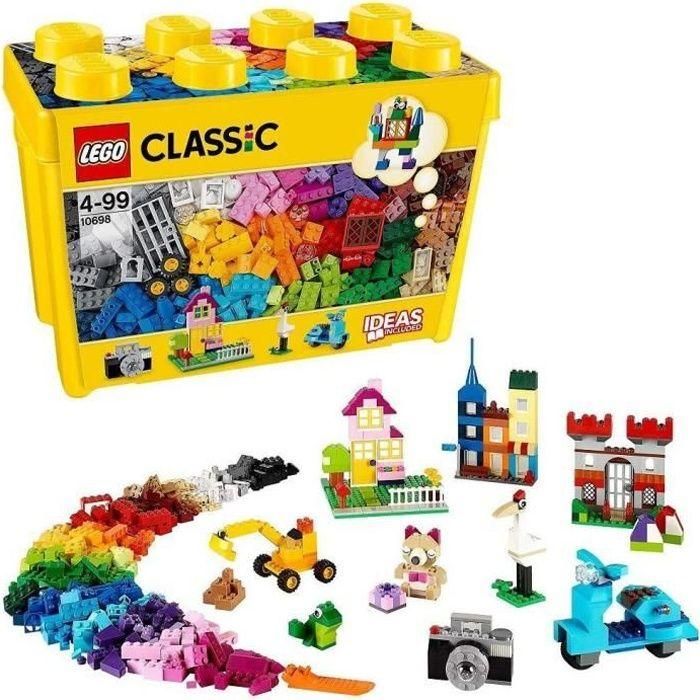 Lego Classic Caja de Ladrillos Grande, 33 Colores, 8 Tipos de Ventanas y Puertas, Incluye Piezas Especiales y Bases Verdes, Ideal para Construcciones Creativas Lego Classic Caja de Ladrillos Grande, 33 Colores, 8 Tipos de Ventanas y Puertas, Incluye Piezas Especiales y Bases Verdes, Ideal para Construcciones Creativas