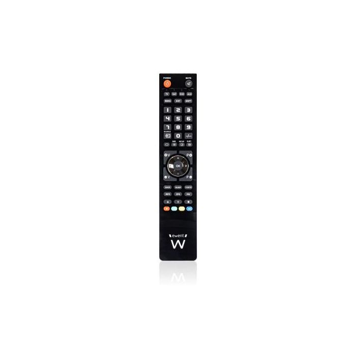 Ewent EW1570 Mando a distancia universal 4 en 1, programable por PC Windows para TV, DTT, SAT, DVD, Blu-ray, Proyector, Barra de sonido, VCR. Negro 0 Ewent EW1570 Mando a distancia universal 4 en 1, programable por PC Windows para TV, DTT, SAT, DVD, Blu-ray, Proyector, Barra de sonido, VCR. Negro 0