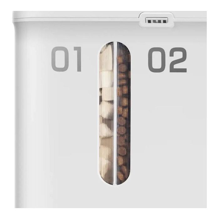Petkit YumShare Dual-Hopper Comedero Automático para Mascotas con Cámara, Blanco, ABS, Interior, CE, Universal 3
