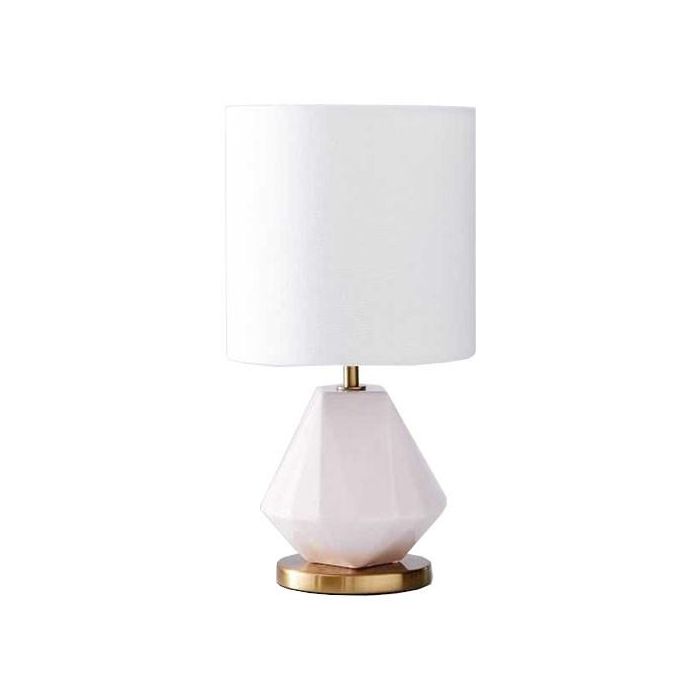 Lampara Sobremesa DKD Home Decor Blanco Dorado 20 x 37 x 20 cm