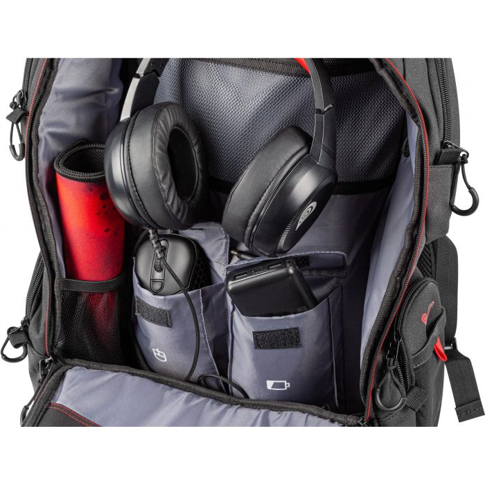 GENESIS Pallad 550 Mochila Gaming para Portátiles 17.3 pulgadas, Negro Rojo, Resistente al Agua y Golpes, con Múltiples Compartimentos 2 GENESIS Pallad 550 Mochila Gaming para Portátiles 17.3 pulgadas, Negro Rojo, Resistente al Agua y Golpes, con Múltiples Compartimentos 2