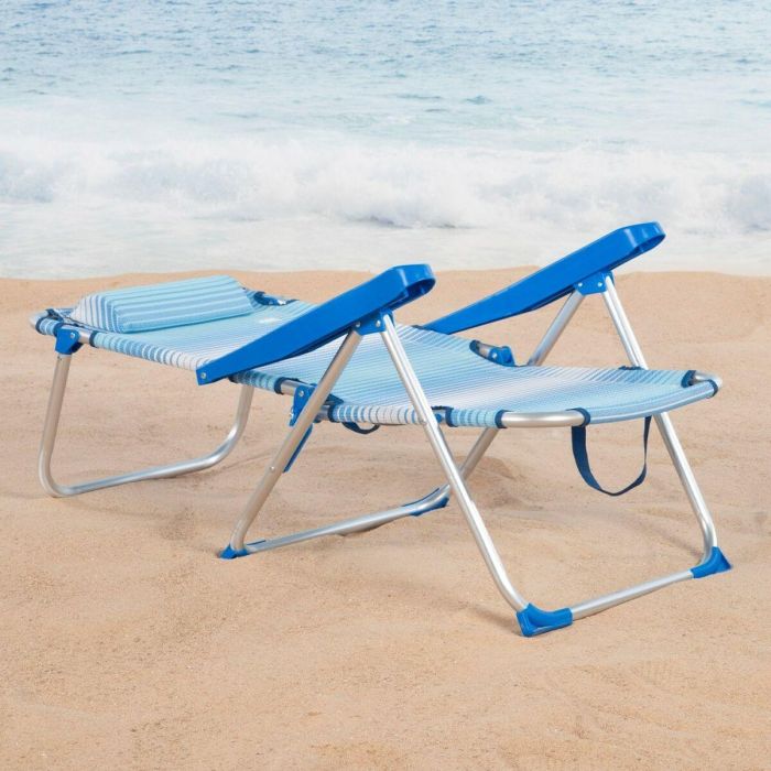 Silla de Playa Aktive 48 x 90 x 60 cm (2 Unidades) 4 Silla de Playa Aktive 48 x 90 x 60 cm (2 Unidades) 4
