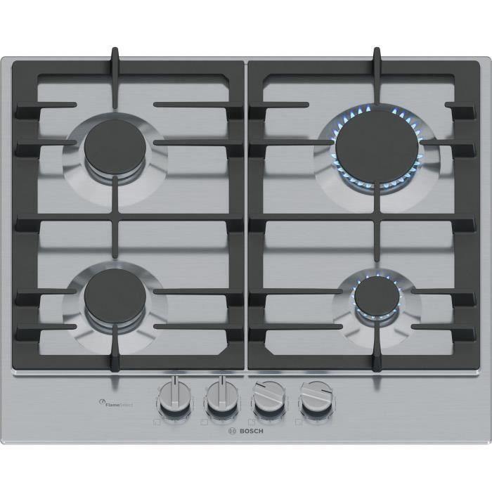 Bosch PCP6A5I90 Placa de Gas, Serie 6, 4 Fuegos, Acero Inoxidable, 52 x 58.2 x 4.5 cm 0 Bosch PCP6A5I90 Placa de Gas, Serie 6, 4 Fuegos, Acero Inoxidable, 52 x 58.2 x 4.5 cm 0