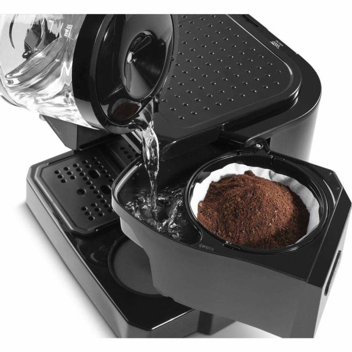 Delonghi BCO411.B Cafetera Bomba Combinada Espresso 15 bar, ESE, Caldera Inoxidable, Depósito 1L, Portafiltro Crema 1/2 Tazas 1 Delonghi BCO411.B Cafetera Bomba Combinada Espresso 15 bar, ESE, Caldera Inoxidable, Depósito 1L, Portafiltro Crema 1/2 Tazas 1