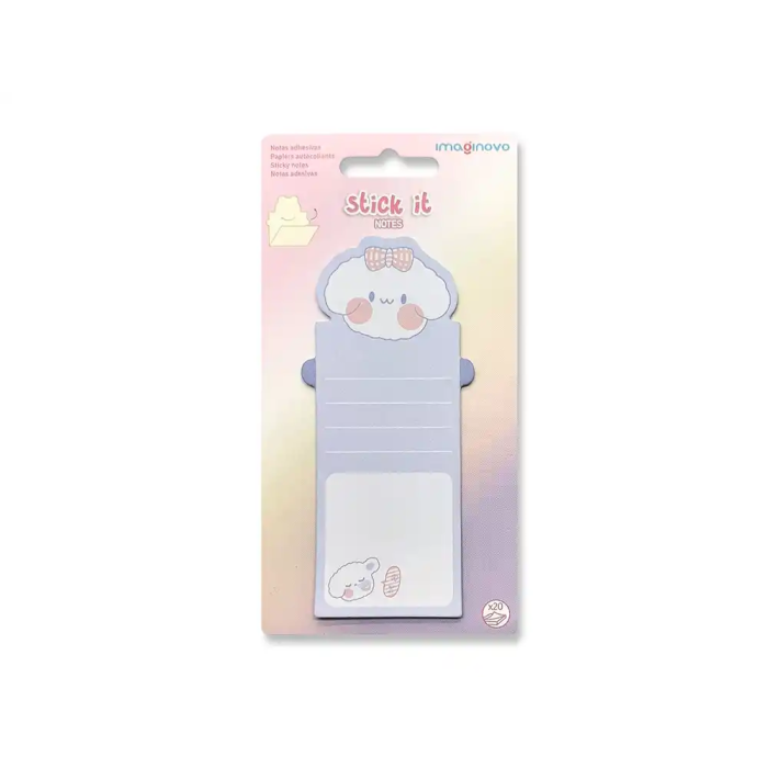 Imaginovo Bloc Notas Adhesivas con Mensaje Trasero Perro 20 Hojas 85x164 mm 1