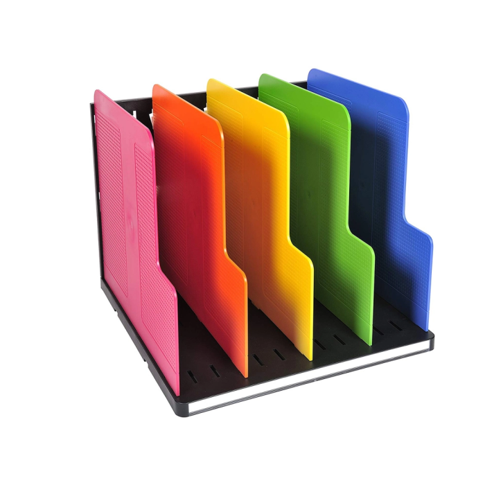 Exacompta Organizador Modulotop Vertical 5 Compartimentos Negro Multicolor 300x288x255 mm 1
