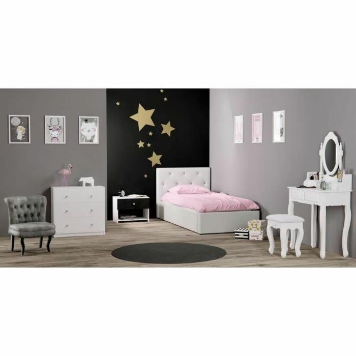 FINLANDEK FIN7033249 Cómoda de Dormitorio TYYLIKÄS, Estilo Contemporáneo, Acabado Blanco - 72 cm de Largo 1 FINLANDEK FIN7033249 Cómoda de Dormitorio TYYLIKÄS, Estilo Contemporáneo, Acabado Blanco - 72 cm de Largo 1