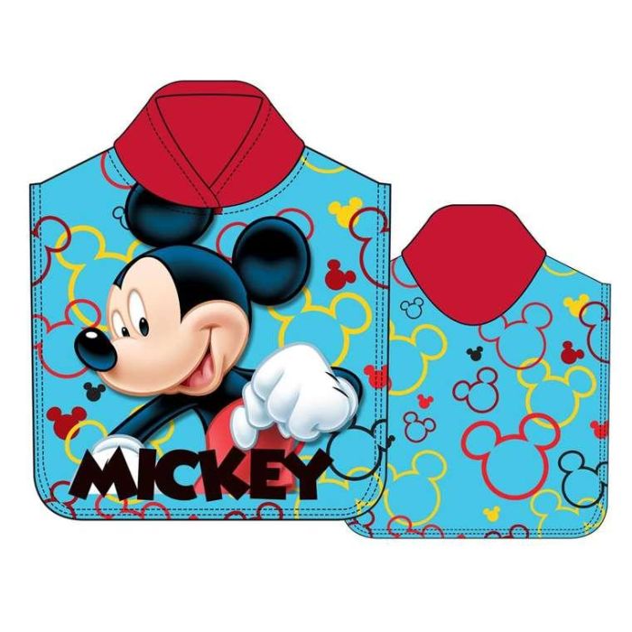 Poncho de microfibra mickey mouse "only one" 50x100cm 1 Poncho de microfibra mickey mouse "only one" 50x100cm 1