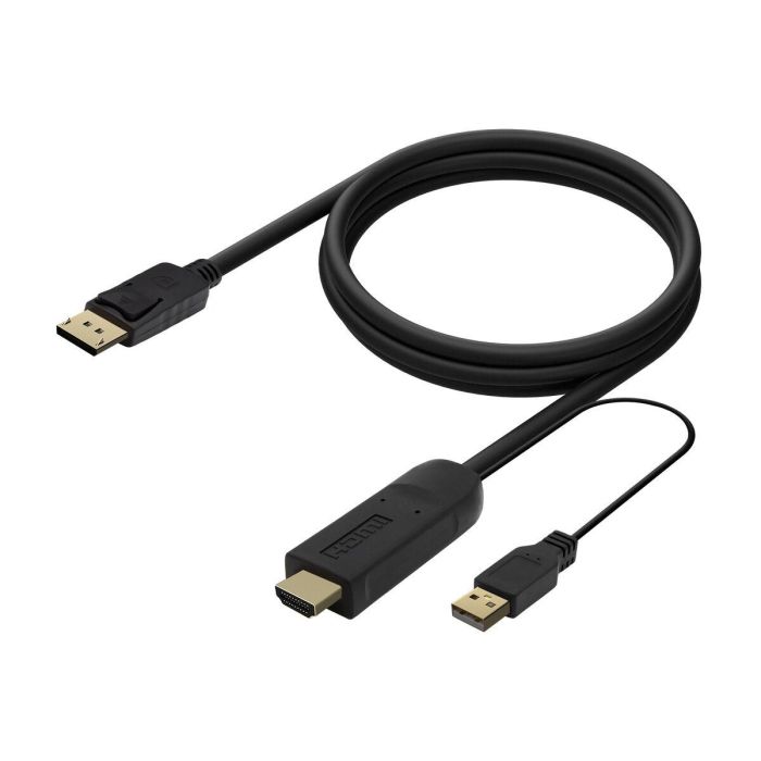 AISENS - CABLE CONVERSOR ACTIVO HDMI 2.0 + USB ALIM. A DISPLAYPORT V1.2, HDMI/M-USB/M-DP/M, NEGRO, 1.8M 1 AISENS - CABLE CONVERSOR ACTIVO HDMI 2.0 + USB ALIM. A DISPLAYPORT V1.2, HDMI/M-USB/M-DP/M, NEGRO, 1.8M 1