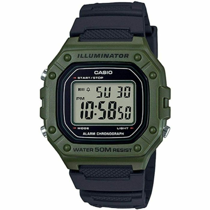 Reloj Hombre Casio W-218H-3AVEF Negro Verde 0 Reloj Hombre Casio W-218H-3AVEF Negro Verde 0